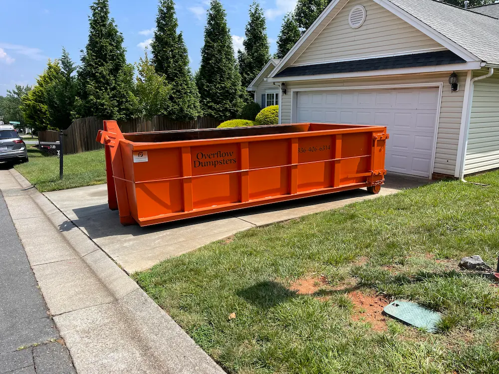 20 yd dumpster rental.